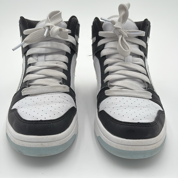 Puma High-Tops in Black, White, and Light Blue - Picture 7 of 9